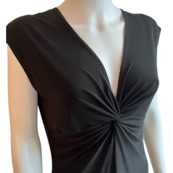 Tiana B. black lightweight sleeveless knee-length dress size L - Picture 2 of 3